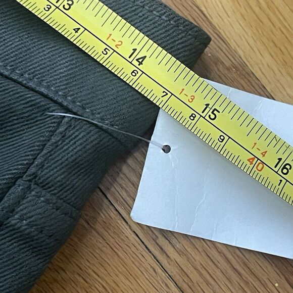 FRANK & EILEEN Cork Everyday Straight Leg Jeans Size 27 Olive Green NEW Wax Coat - Picture 9 of 12